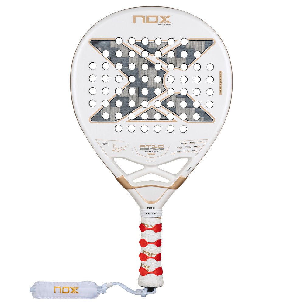 Nox AT10 Genius 12K Alum Xtreme (White) By Agustin Tapia Padel Racket (2026)