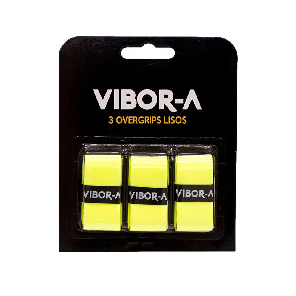 Vibor-a Blister Overgrips Pro 3 Pack - Yellow