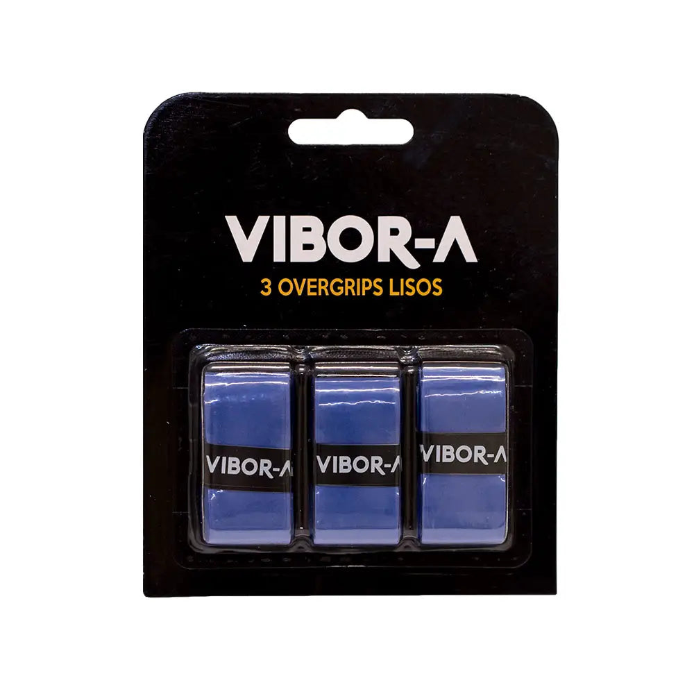 Vibor-a Blister Overgrips Pro 3 Pack - Blue