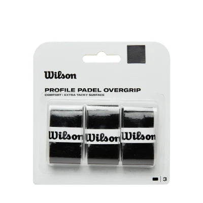 Wilson Profile Padel Overgrips 3 Pack - Black